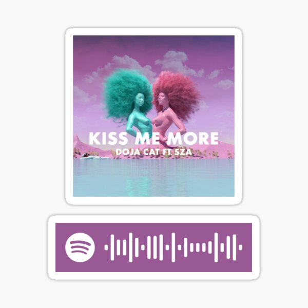 Kiss Me More Sza Cover Sticker