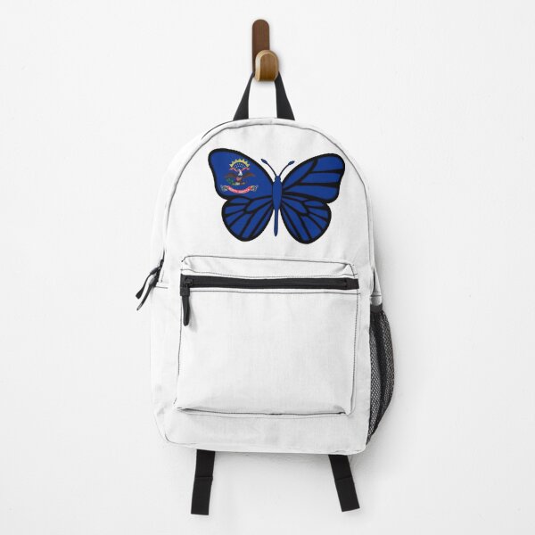 Item preview, State of North Dakota Flag Butterfly On White designed and sold by Gsallicat.