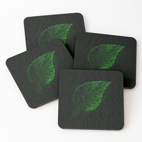 Item preview, Green circuit board tech Leaf designed and sold by jc007.
