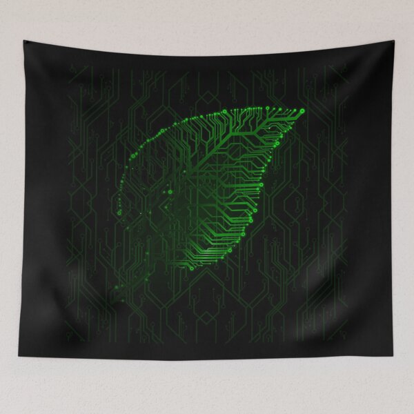 Item preview, Green circuit board tech Leaf designed and sold by jc007.