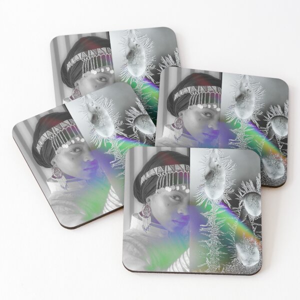 Item preview, black and white girl rainbow light designed and sold by moonexperiment.