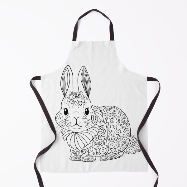 Item preview, Lionhead mandala bunny you can color designed and sold by Leslie Hasty.