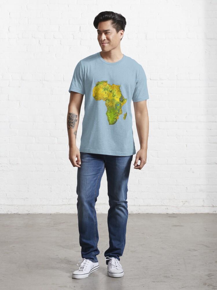 t shirt with african map