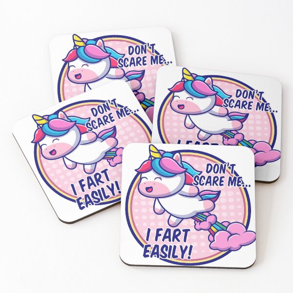 Item preview, Don't Scare Me - I Fart Easily - Funny Fart Shirt - Unicorn Farts - Humor - Cute Girly Shirt - Fart Humor designed and sold by traciv.