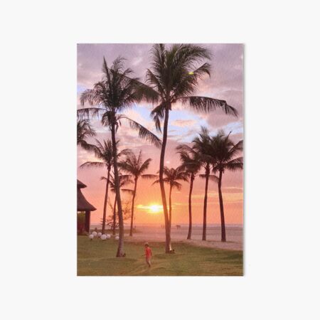 Borneo Sunset Captured By Kate Branch Art Board Print