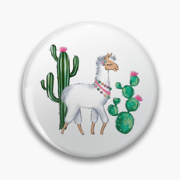 Item preview, Lama and succulents cute illustration designed and sold by Lalanacliparts.