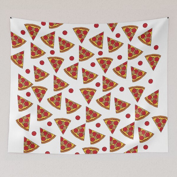 Item preview, pieces of pizza with pepperoni designed and sold by hateeyes.