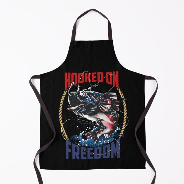 Item preview, hooked on freedom fishing gift designed and sold by BrennaEirlys.