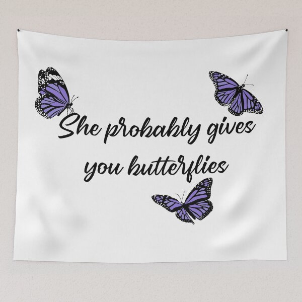 Item preview,  Happier Oliva Rodrigo Purple Butterflies designed and sold by CMORRISON12345.