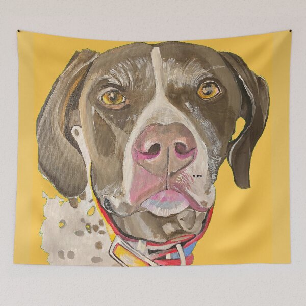 Item preview, German Shorthaired Pointer Yellow designed and sold by Meredith Brooks.