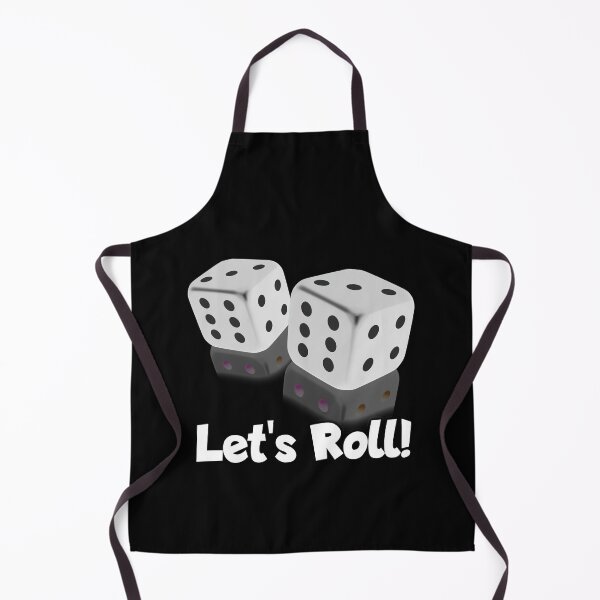 Item preview, 'Let's Roll' Gambling Dice, White Lettering designed and sold by Michael Pilinski.