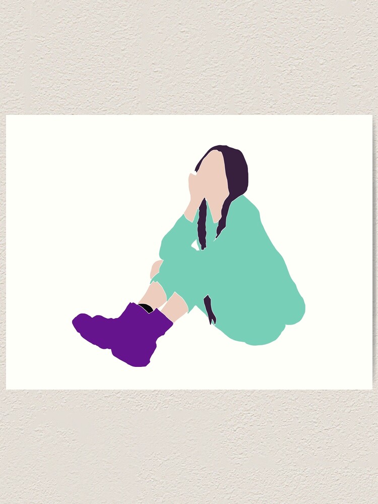 “Olivia Rodrigo SNL Photoshoot Silhouette” Art Print by ikramabukar