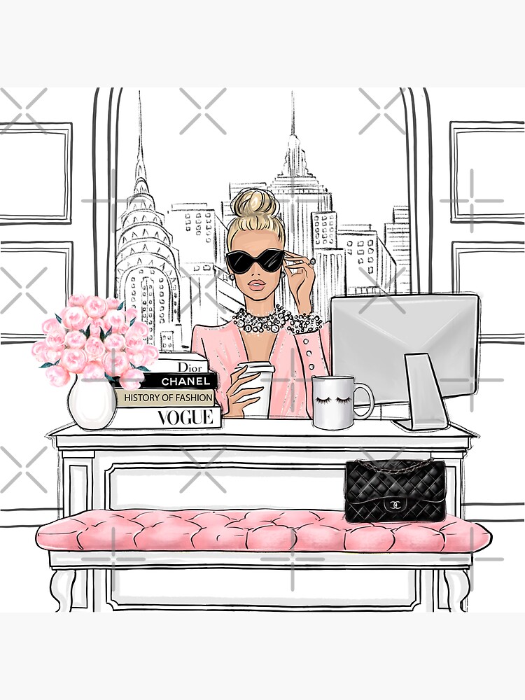 Pin by Pinner on All things Chanel, Pink and Girly  Fashion accessories  illustration, Drawing bag, Bag illustration