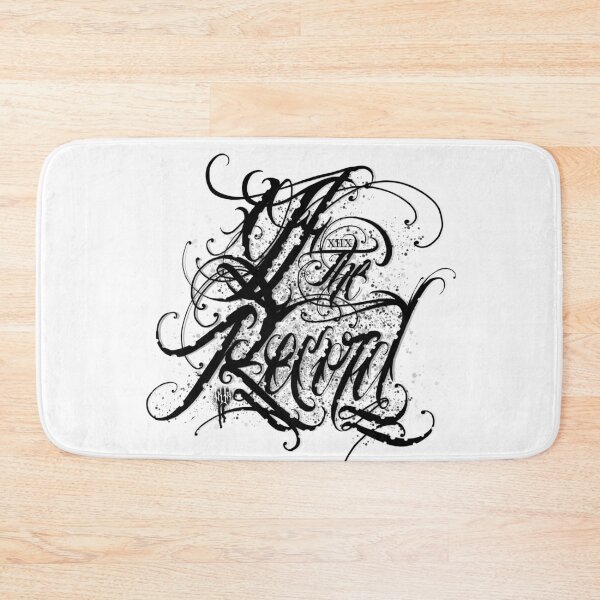 Item preview, ‘Off the Record’ Custom Letters Script designed and sold by Custom Letters Tattoo  By Kai Holland.
