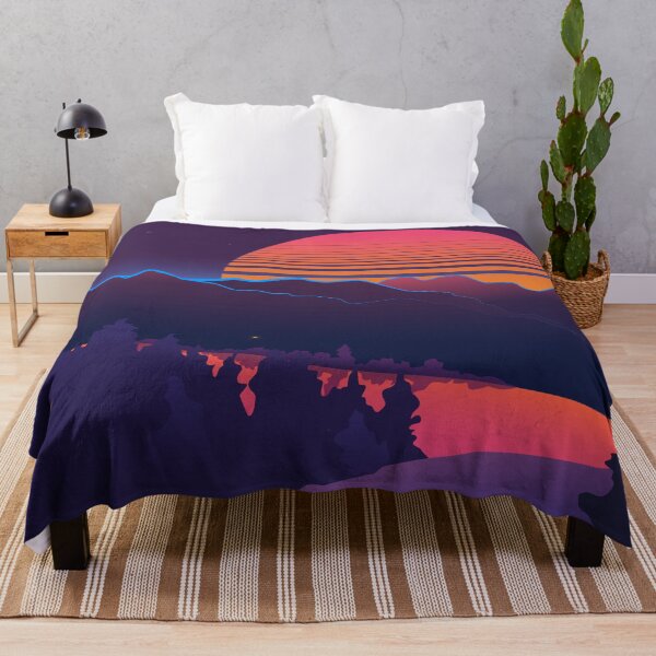 Item preview, Vaporwave mountain range designed and sold by doodlywinks.