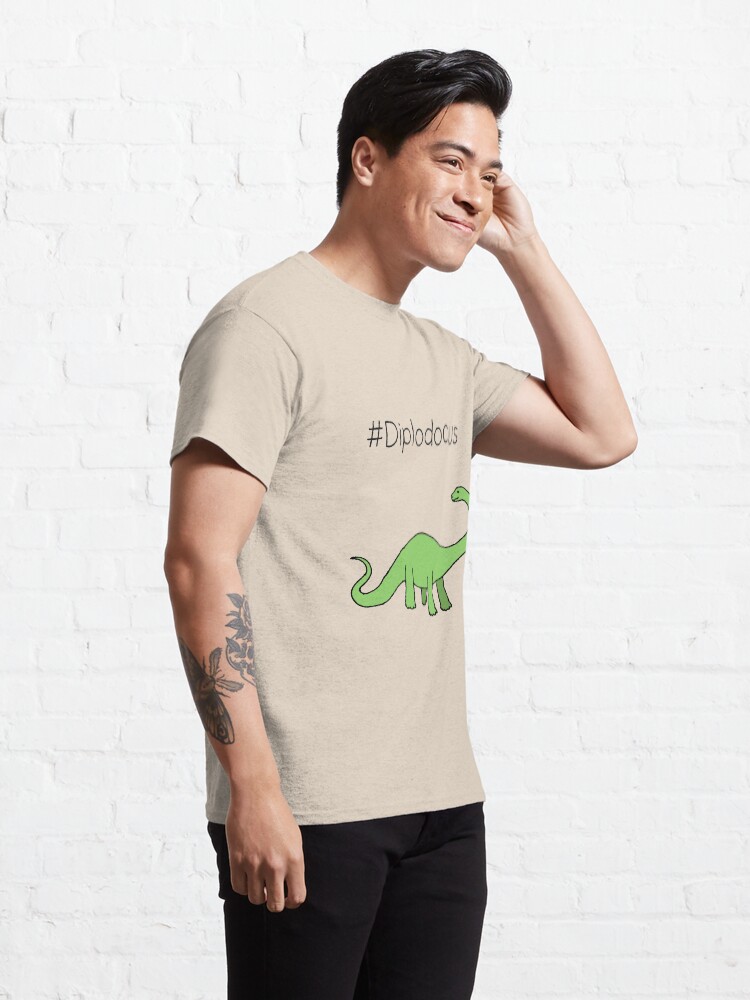 Alternate view of #Diplodocus - dinosaur design by Cecca Designs Classic T-Shirt