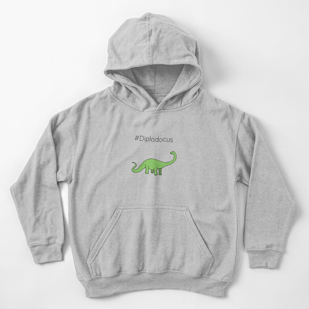 #Diplodocus - dinosaur design by Cecca Designs Kids Pullover Hoodie