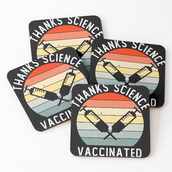 Item preview, Thanks Science Vaccinated Vintage Pro-Vax Summer Vaccine Jab  designed and sold by AweSoMe Shirts.