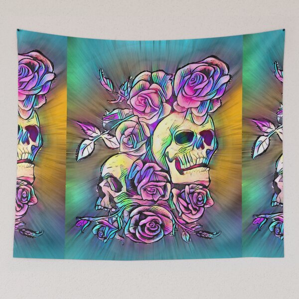 Item preview, "espdzines skulls and roses" 3 of 3 designed and sold by EspDzines.