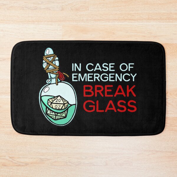 Item preview, in case of emergency break glass -D20 designed and sold by sandpiperstudio.