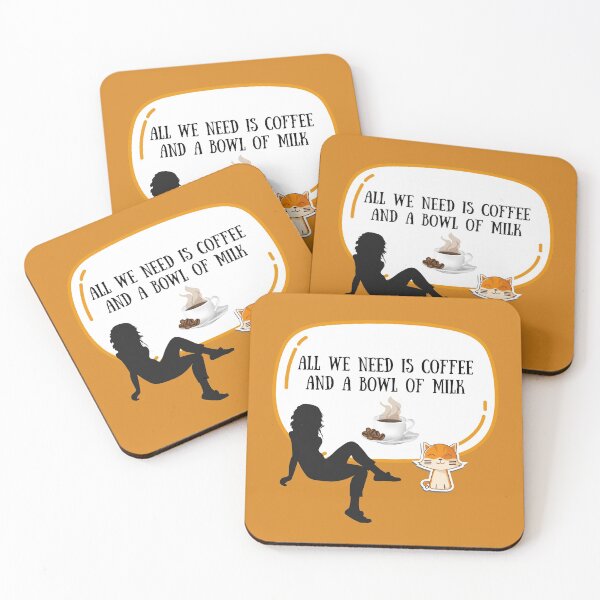 Item preview, Coffee, Milk, Cat, Catlover - Funny T-Shirt designed and sold by 3TFashion.