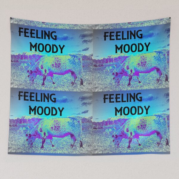 Item preview, COWS FEELING MOODY BLUES  designed and sold by Opalbluerose.