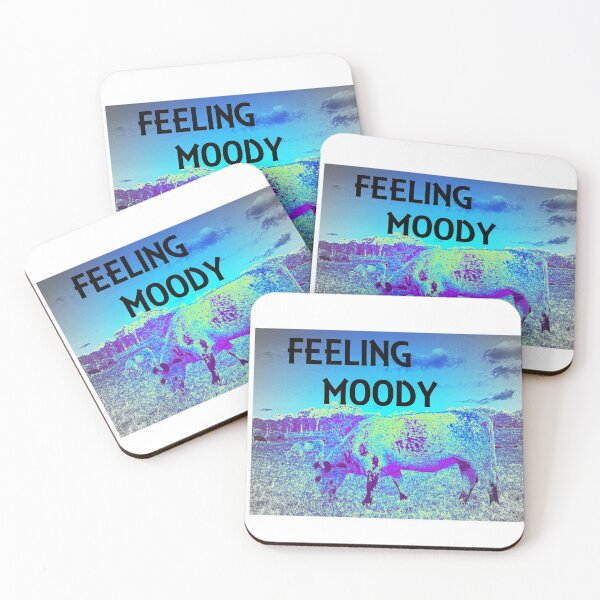 Item preview, COWS FEELING MOODY BLUES  designed and sold by Opalbluerose.