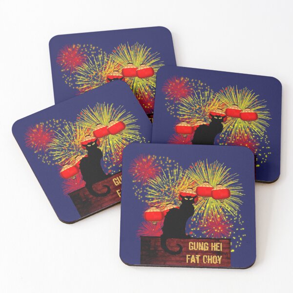 Item preview, Chat Noir Chinese New Year designed and sold by HolidayBug.