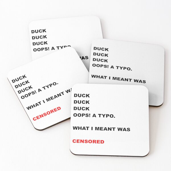 Item preview, Censored Duck (Black Text) - snarky censorship designed and sold by Kashear.