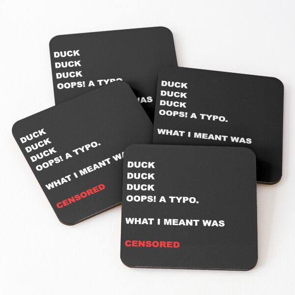Item preview, Censored Duck (White Text) - Funny Censorship Meme designed and sold by Kashear.