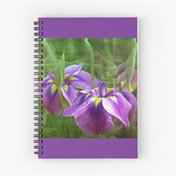 Item preview, Purple Irises in Motion designed and sold by SeaChangeDesign.