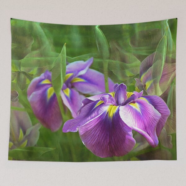 Item preview, Purple Irises in Motion designed and sold by SeaChangeDesign.