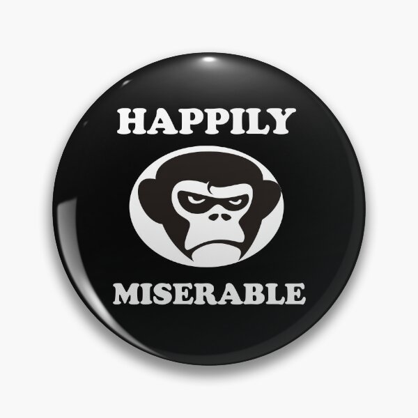 Item preview, Happily miserable funny essential t-shirt designed and sold by wrdiv73.