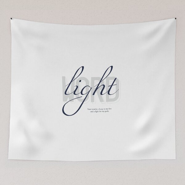 Item preview, Your word is a lamp to my feet and a light for my path. Psalm 119:105 (blue), bible, gospel, light, word, christian designed and sold by challengecafe.