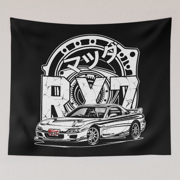 Item preview, RX7 FD3S Rotary Engine (White Print) designed and sold by idrdesign.