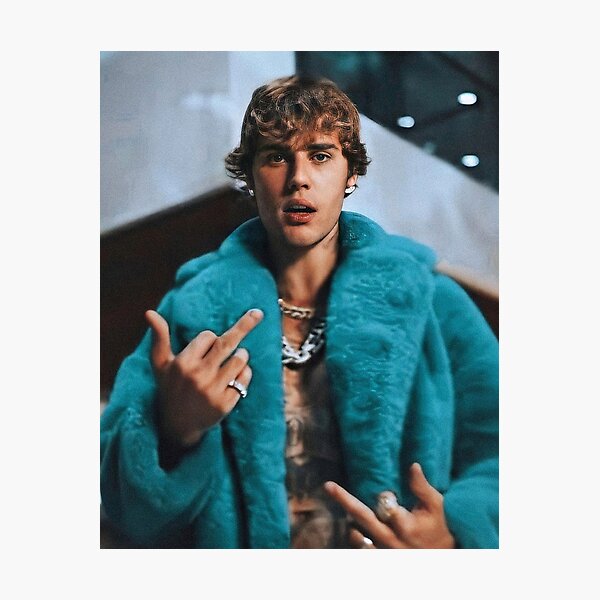 look jacket blue Photographic Print