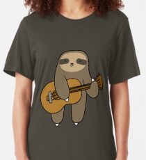 Guitar Sloth Slim Fit T-Shirt