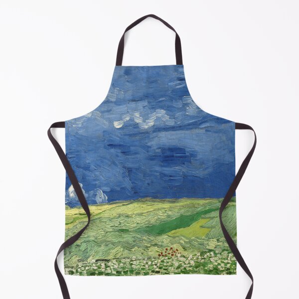 Item preview, Vincent van Gogh's Wheatfield Under Thunderclouds designed and sold by mosfunky.