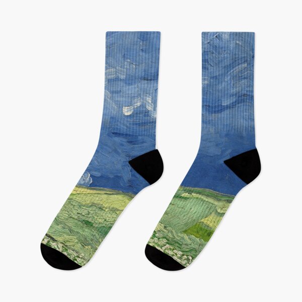 Item preview, Vincent van Gogh's Wheatfield Under Thunderclouds designed and sold by mosfunky.