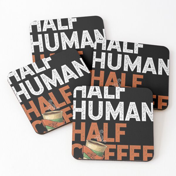 Item preview, Half Human Half Coffee designed and sold by UniqueElsewhere.