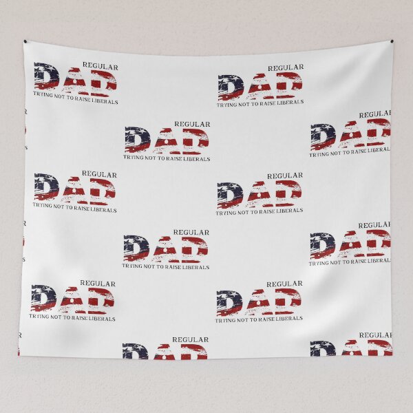 Item preview, Regular Dad Trying Not To Raise Liberal American USA Flag designed and sold by jackbellart.