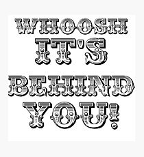 Whoosh It's Behind You ( Sheffield Steelers ) Photographic Print