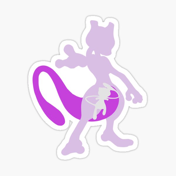 Art Mew Mewtwo Sticker