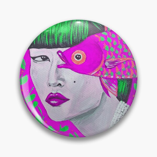 Item preview, Fish Face Woman designed and sold by FunWithChemo.