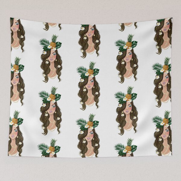 Item preview, Summer tropical girl fashion illustration 3 designed and sold by Lalanacliparts.