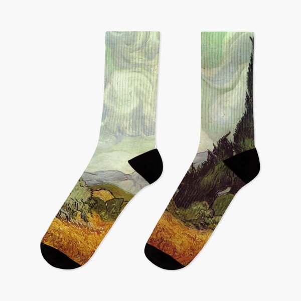 Item preview, Vincent van Gogh's Wheat Field with Cypresses designed and sold by mosfunky.