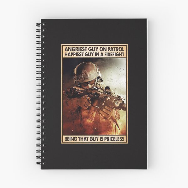 Item preview, Angriest Guy On Patrol Happiest Guy In A Firefighter Being That Guy Is Priceless Soldier Poster designed and sold by kathrynlice.