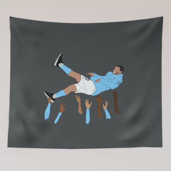 Item preview, Sergio Aguero City last Home Game  designed and sold by PiscesVibes.