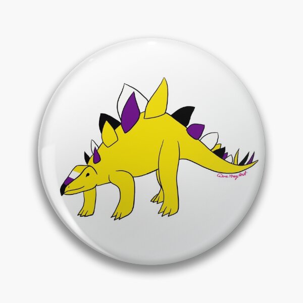 Aperçu de l'œuvre Fierté non binaire Stegosaurus créée et vendue par Kit Rex.