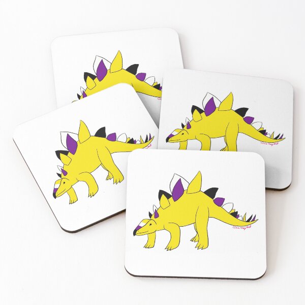 Item preview, Nonbinary Pride Stegosaurus  designed and sold by Kit Rex.